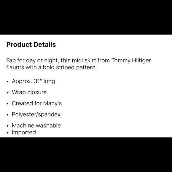 Tommy Hilfiger Striped Midi Skirt - Picture 4 of 8